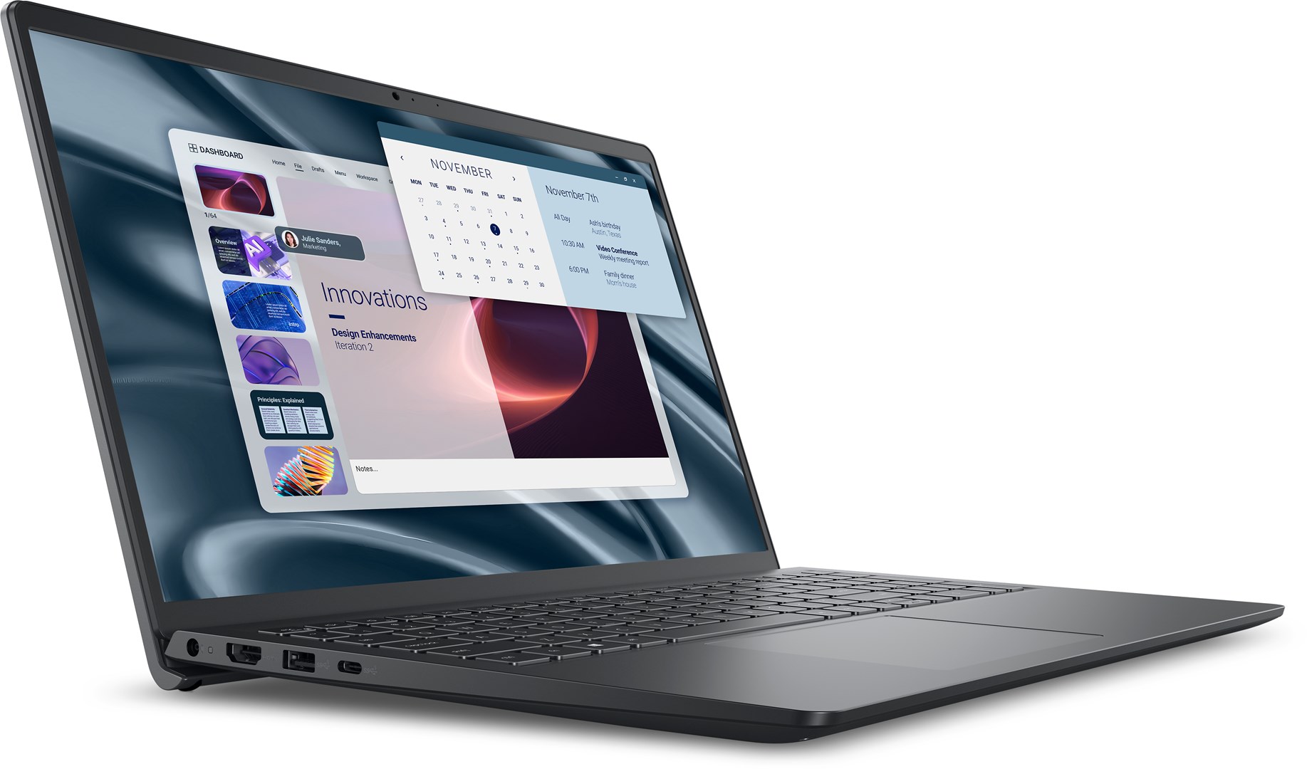 Laptop DELL PV15255, 15.6", AMD Ryzen 3 7320U, 8 GB, 512 GB, AMD Radeon 610M, i zi