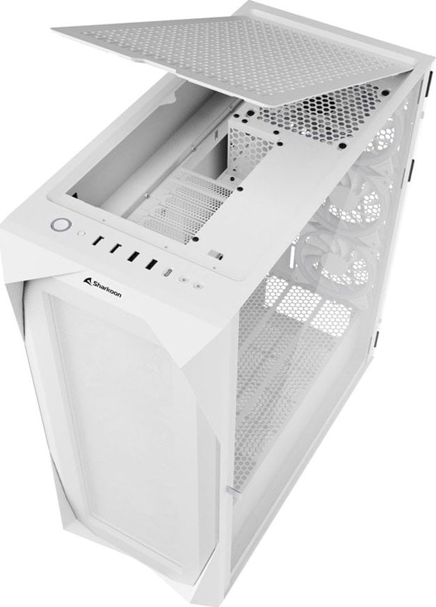 Kasë Sharkoon REV300 ARGB, e bardhë, Full Tower