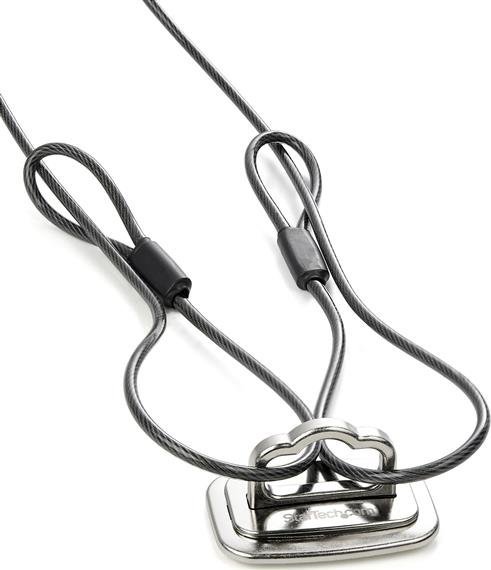 Ankorë sigurie për laptop StarTech, madhësi e madhe, aliazh zinku, argjendtë