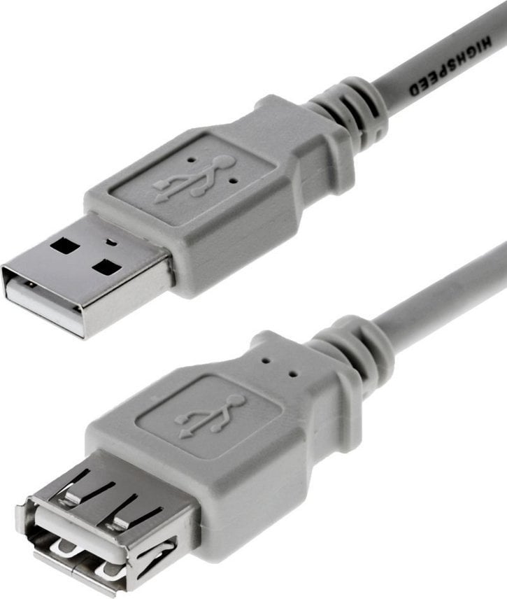 Kabllo USB Helos 011990, USB 2.0, 3 m, gri