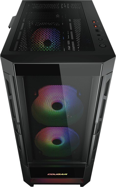 Kullë kompjuteri Cougar Duoface RGB CGR-5ZD1B-RGB, ATX, ndriçim RGB, e zezë