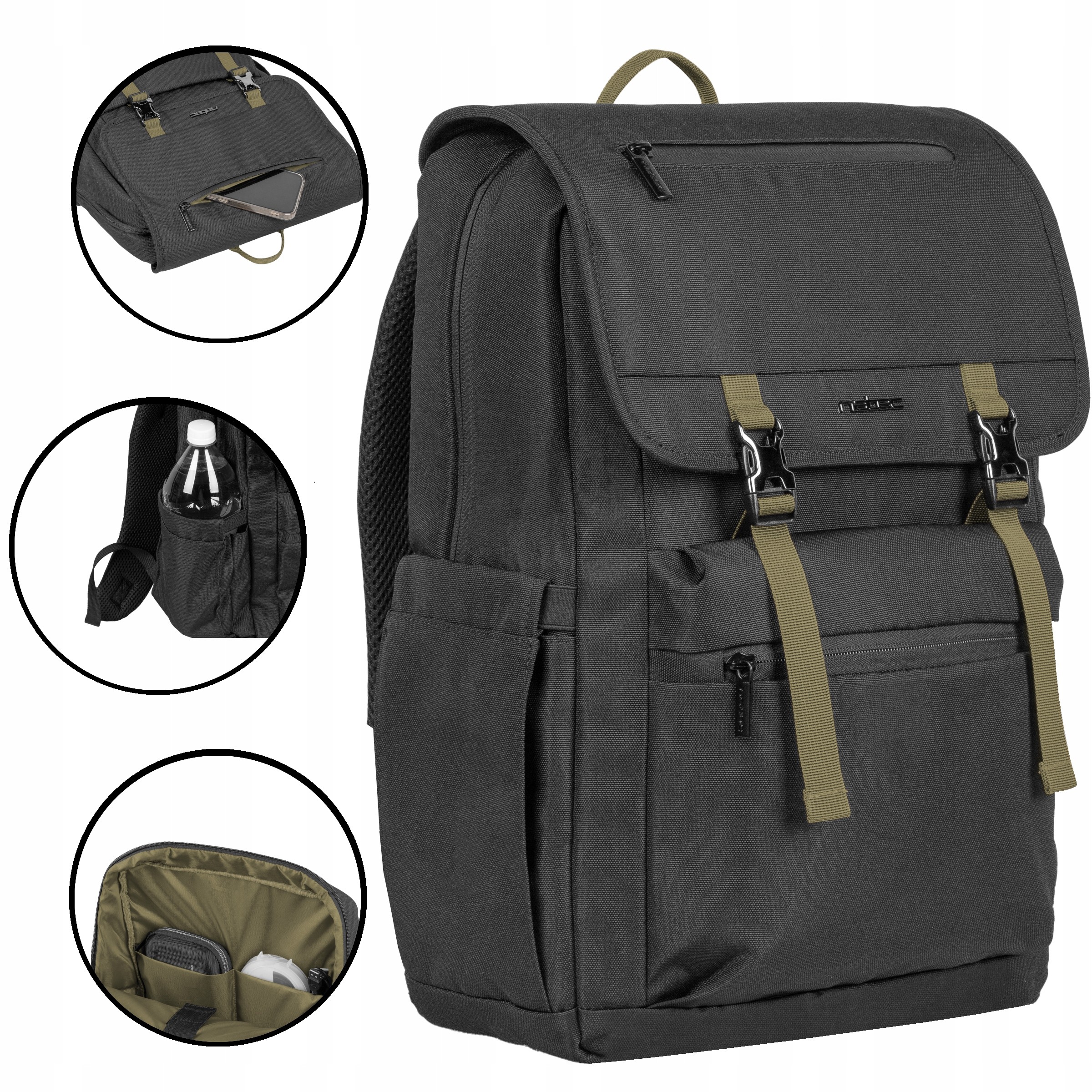 Çantë laptopi Natec Niala, 15.6", 18L, jeshile Hunter