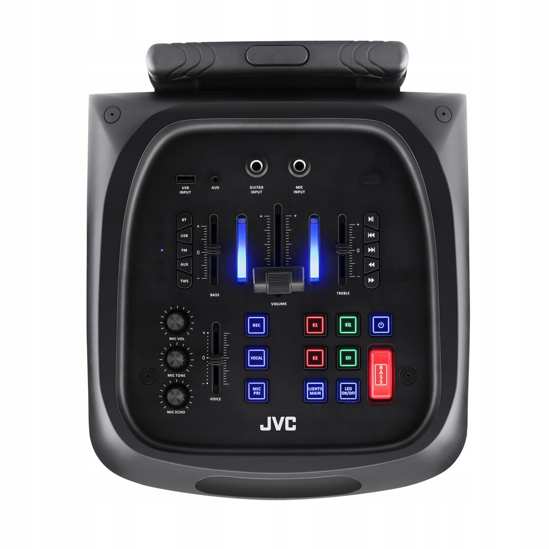 Altoparlant party JVC XS-EP514B, Bluetooth, bateri 16 orë, i zi