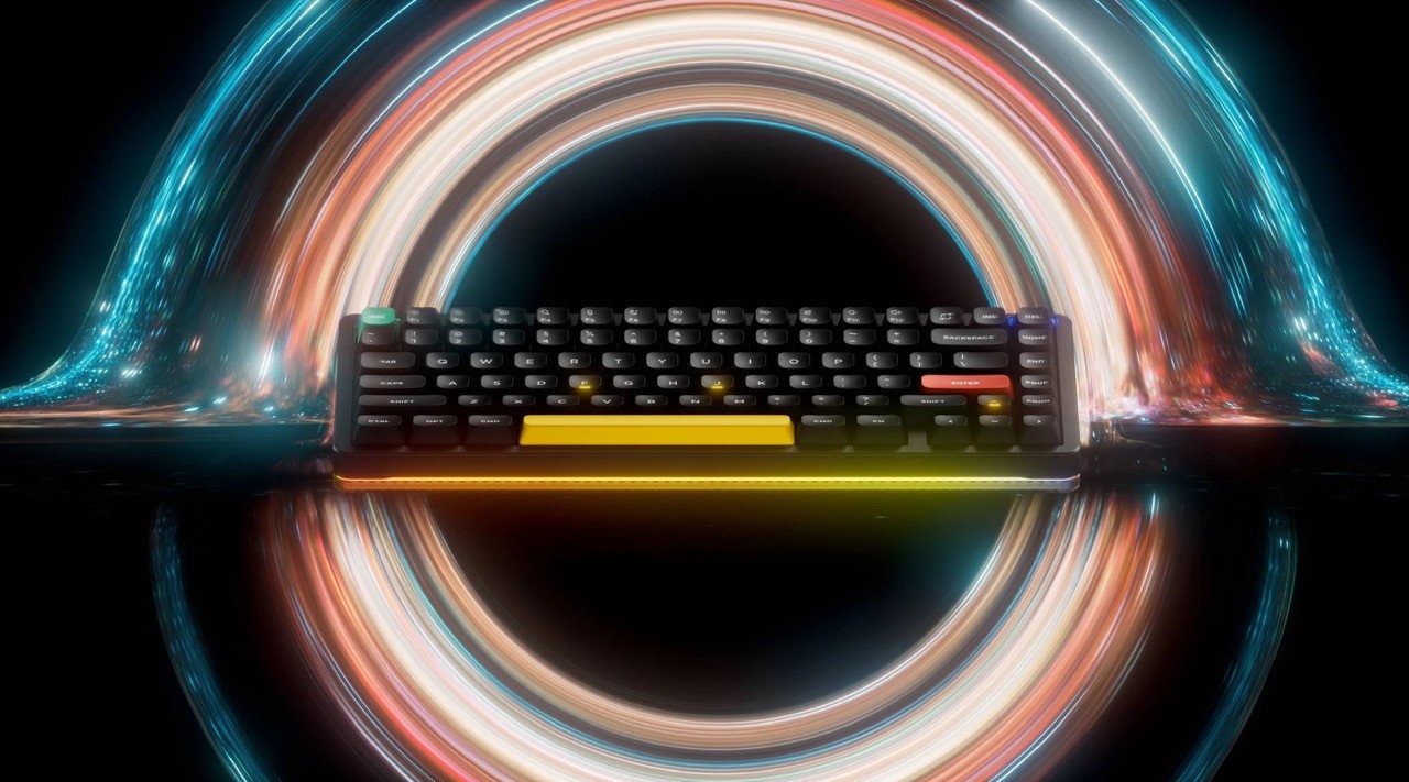 Tastierë mekanike wireless Nuphy Halo75 V2, 75%, Silent Red Clear-Top