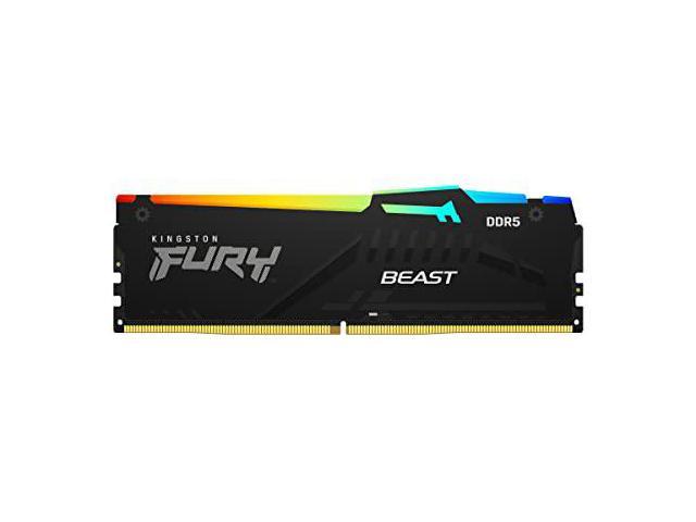Ram desktop Kingston FURY Beast RGB, 32GB DDR5 5200MT/s, CL36, i zi