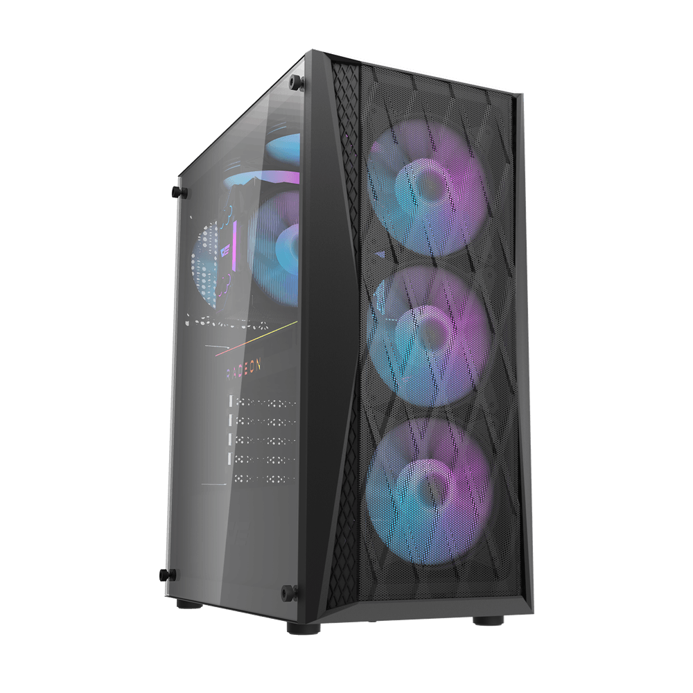 [OUTLET] Kasë kompjuteri Darkflash DK352 Plus, e zezë