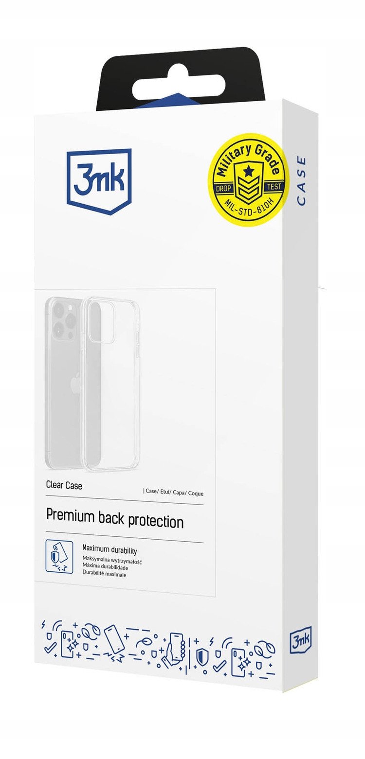 Këllëf telefoni 3mk Clear Case për Oppo Find X8, transparent, fleksibël