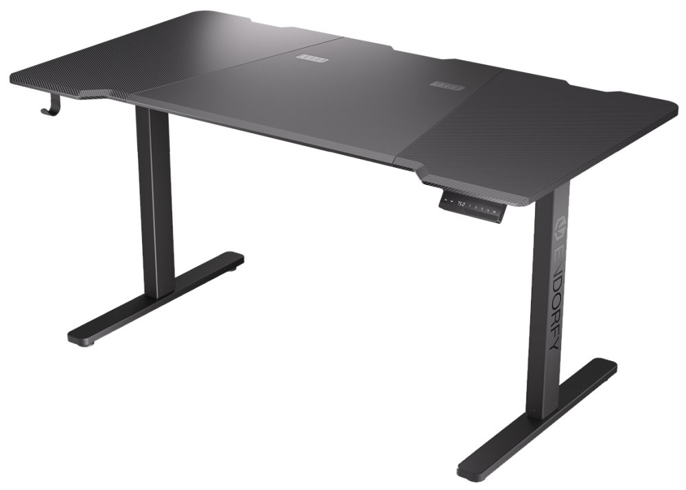 Tavolinë Endorfy Atlas L Electric, 1500x780mm, e zezë