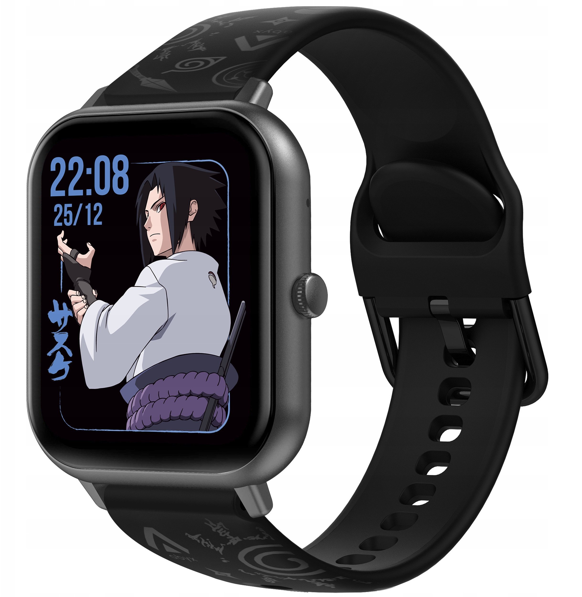 Ora inteligjente abyx Smartwatch Fit Touch 3 Sasuke Uchiwa, ekran me prekje, monitorim aktiviteti, gri space