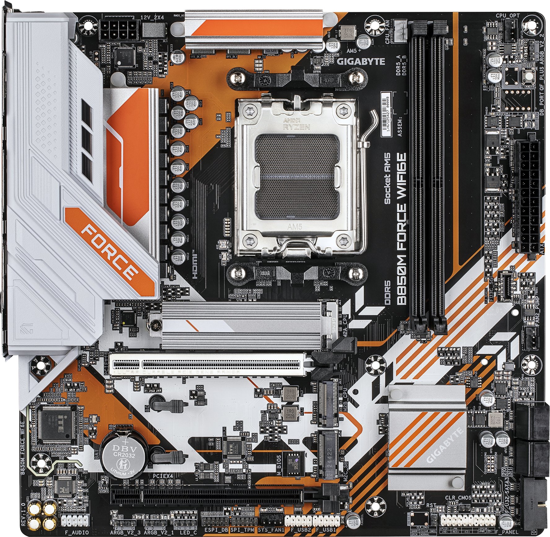 Platë amë Gigabyte B850M FORCE WF6E, AM5, DDR5, Micro ATX