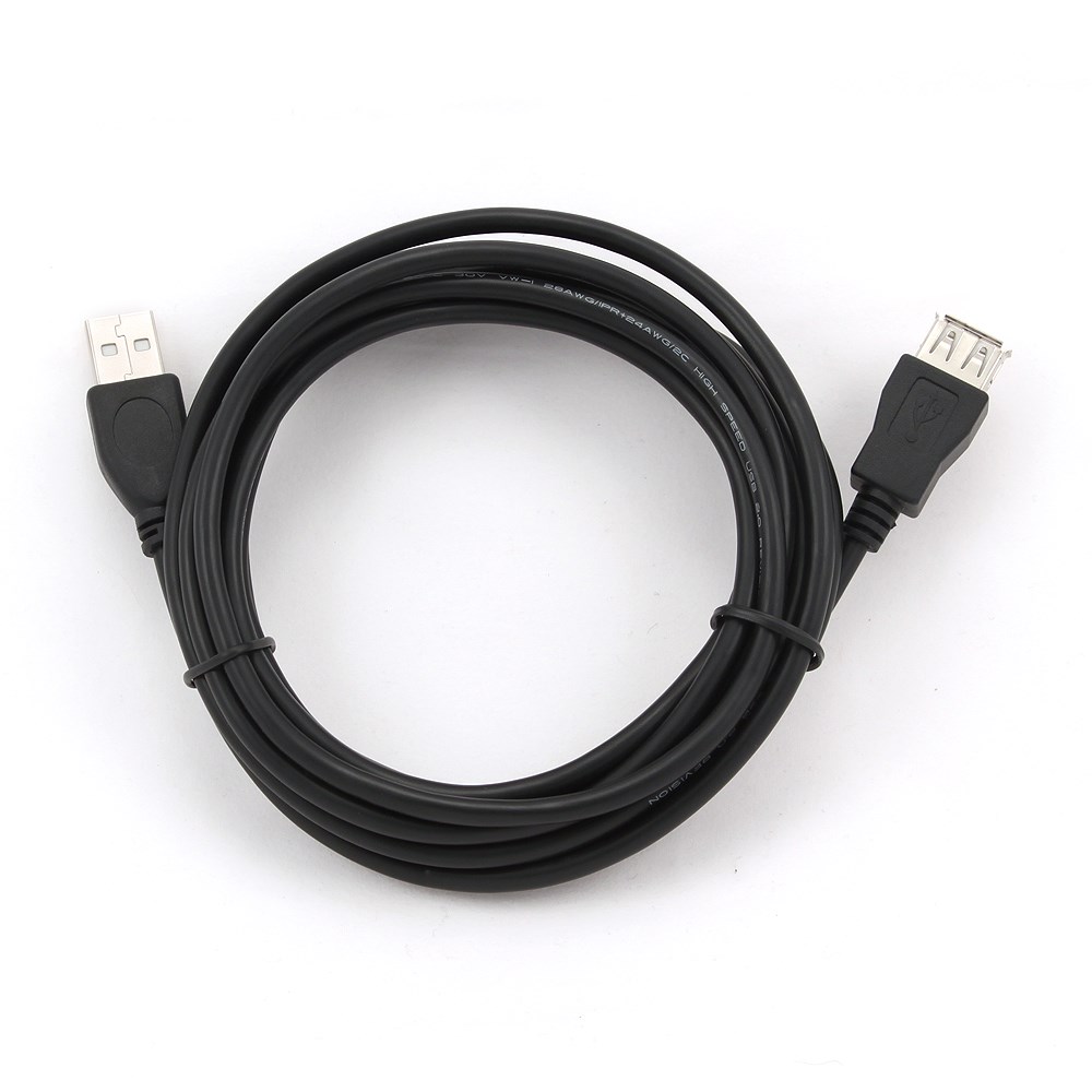 Kabllo Gembird, USB A / USB A, 3 m, e zezë