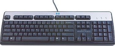 Tastierë HP me kabllo, layout anglisht, me numpad, e zezë