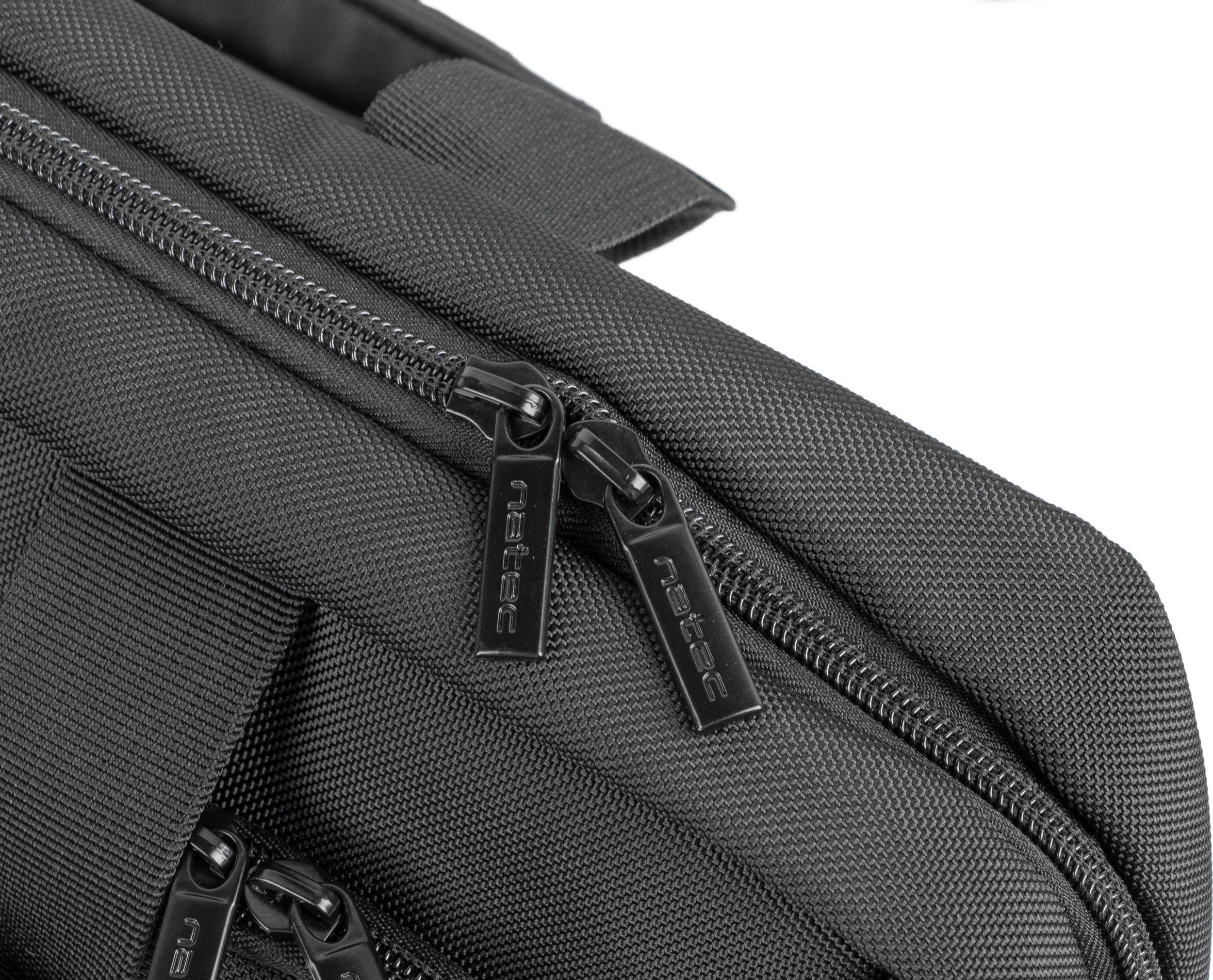 Set çantë dhe maus Natec Kudu Stork, 15.6", wireless, i zi