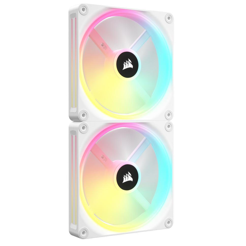 Ventilator PC CORSAIR iCUE LINK QX140 RGB Starter Kit, 140mm, 2x PWM, i bardhë