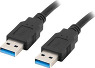 Kabllo USB Lanberg KABEL USB-A M / M 3.0 1.0m e zezë