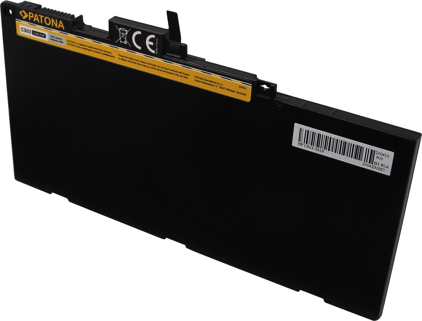 Bateri laptopi PATONA CS03XL për HP EliteBook 850 G3, 4100mAh, Li Ion