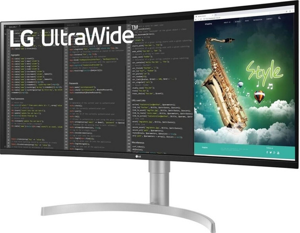 Monitor LG UltraWide 35WN75C-W, 35", i zi/ i bardhë