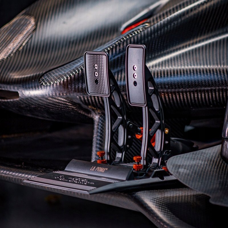 Pedale gare për simulator Asetek SimSports La Prima, 2 pedale, USB, gri