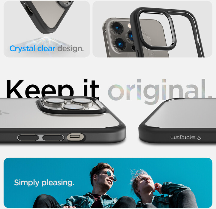 Mbrojtëse Spigen Ultra Hybrid për Apple iPhone 14 Pro, e zezë