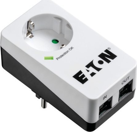 Prizë mbrojtëse Eaton Protection Box PB1TD, mbrojtje nga mbitensioni, lidhje Tel, e bardhë