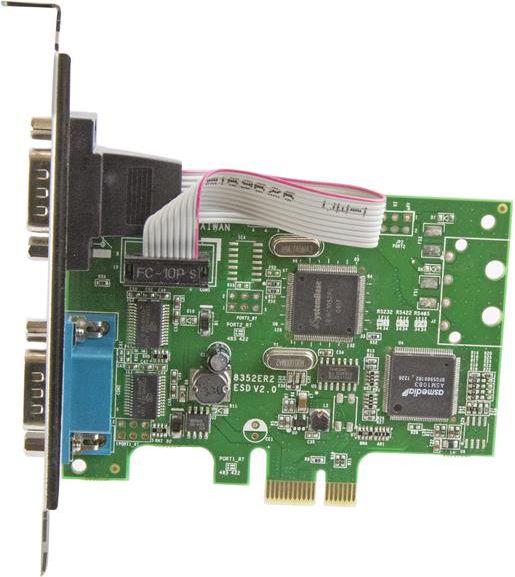 Kartë serike StarTech PEX2S1050, PCIe x1, 2 porta RS-232 DB9
