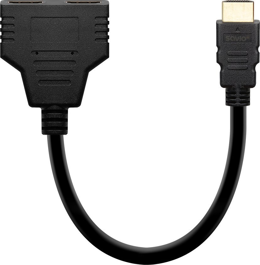 Splitter pasiv HDMI Savio AK-77, 2 porta, Full HD 1080p, i zi