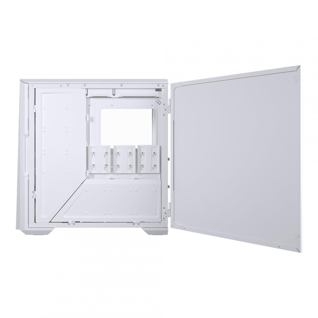 Kase PC Phanteks Eclipse G500A DRGB, xham i temperuar, 3 ventilatorë 140mm ARGB, e bardhë