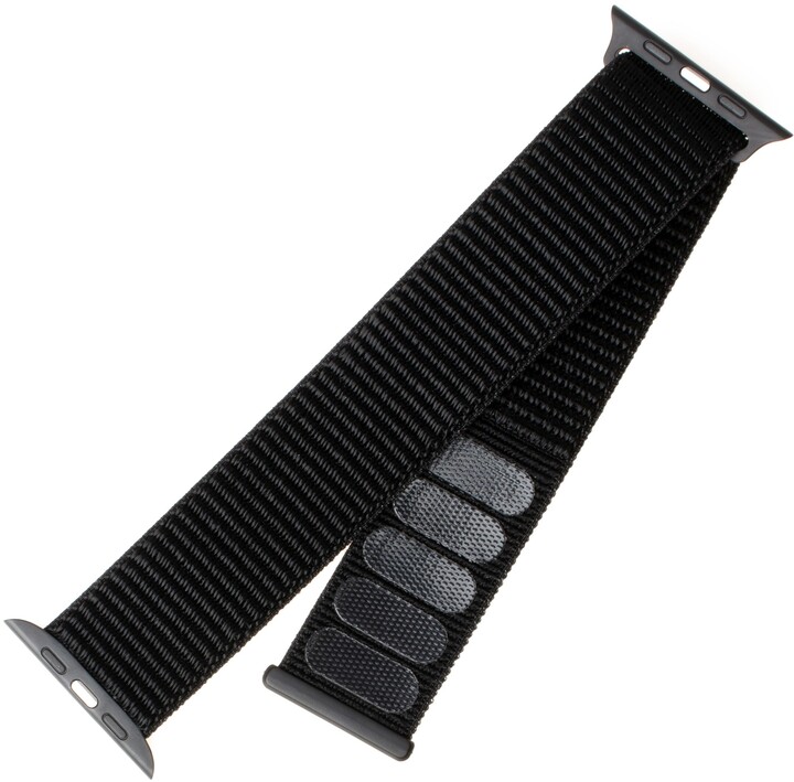 FIXED најлонски ремен за Apple Watch, 42 / 44mm, црна