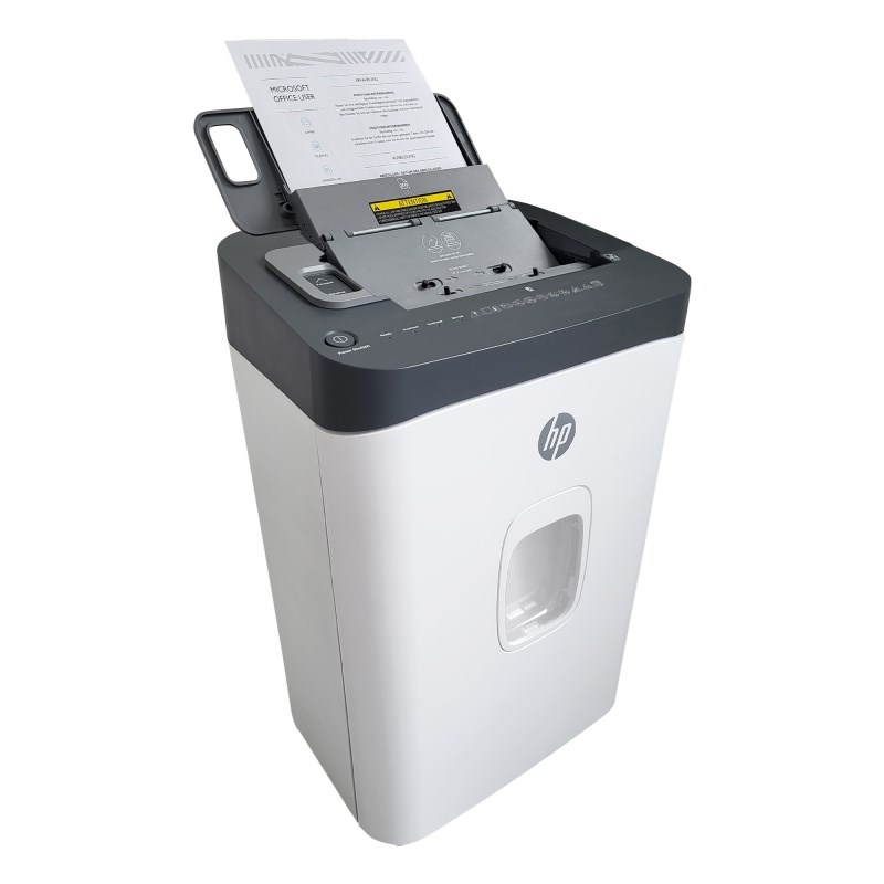 Shredder dokumentesh HP OneShred Auto 200CC, prerje cross cut P-4, auto feed 200 fletë, i bardhë