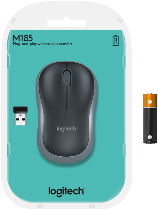 Maus pa kabllo Logitech M185, i kaltër