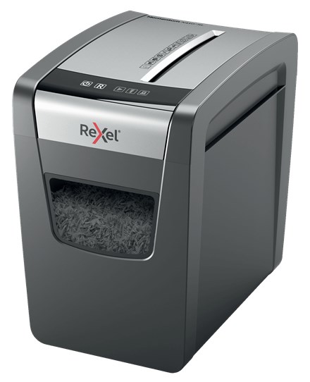 Shkatërrues dokumentesh Rexel Momentum X410 SL, 10 fletë, 23L, i zi gri
