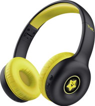 Kufje pa tela Trust NOUNA Kids, Bluetooth, kufizim volum 85 dB, të zeza