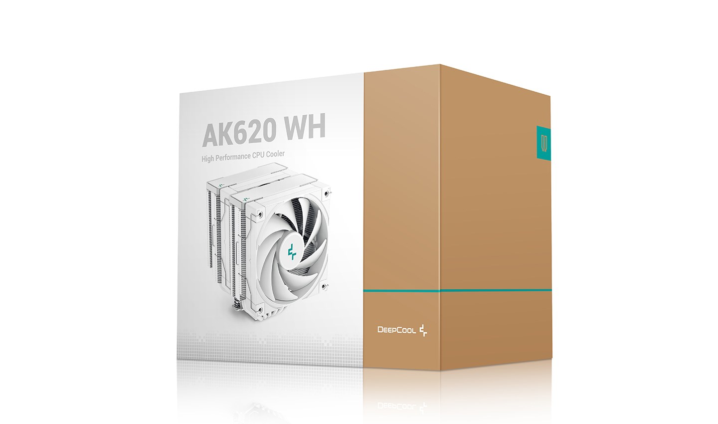 Ftohës për procesor Deepcool AK620 WH, 160mm, 2 ventilatorë, i bardhë