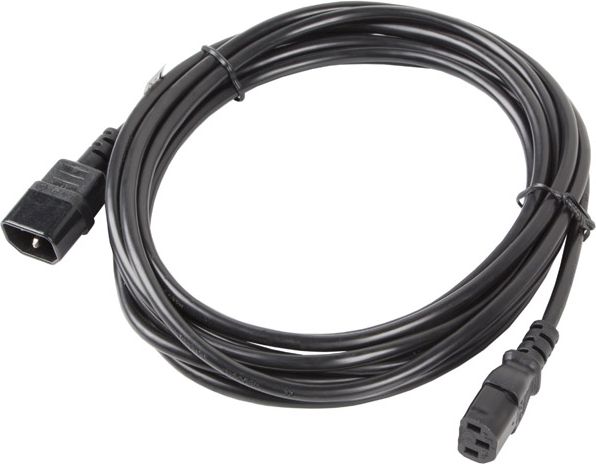 Kabllo energjie Lanberg IEC 320, C13 - C14, 5m, e zezë
