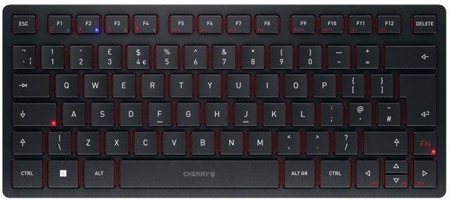 Tastierë CHERRY KW 9200 MINI, 75%, USB RF Bluetooth, e zezë