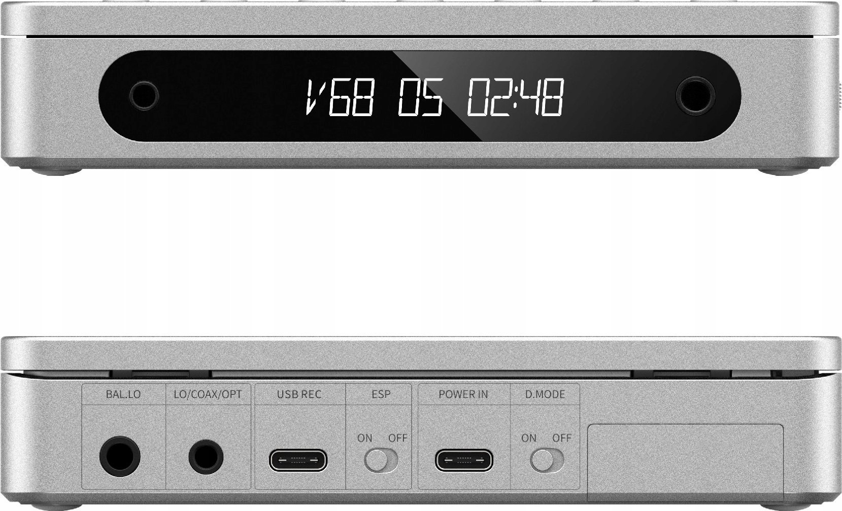 CD player portativ FiiO DM13 BT, Bluetooth, 10 orë bateri, argjendtë