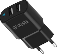 Karikues muri USB Yenkee YAC 2024 Dual, 2 porta, i zi
