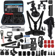 Set aksesorësh Puluz 43 në 1, për DJI Osmo Pocket dhe kamera aksioni, me kuti transporti, i zi