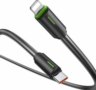 Kабел USB-C во Лајтнинг Usams Yu Series SJ735, 1m, 30W, црна