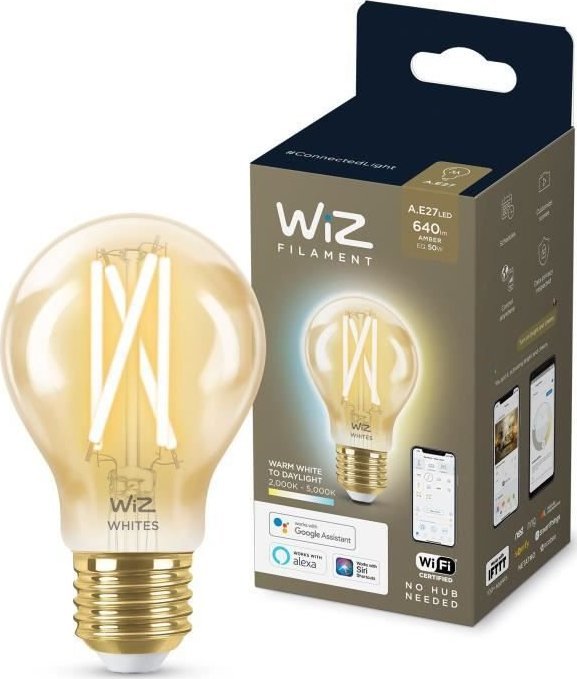 Llambë smart Philips WiZ Vintage, LED 7W, E27, dritë e rregullueshme
