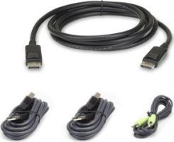 Set kabllosh KVM ATEN 2L-7D02UDPX4, DisplayPort, USB, audio, i zi