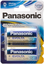 Bateri Panasonic Evolta D / R20, 2 copë