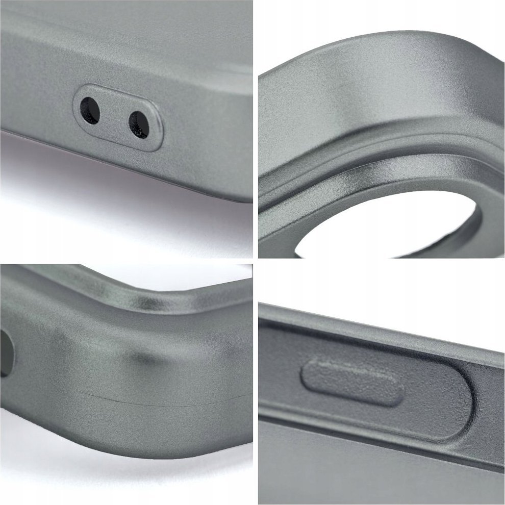 Këllëf telefoni Metallic Case për Samsung Galaxy A35 5G, TPU, gri metalike