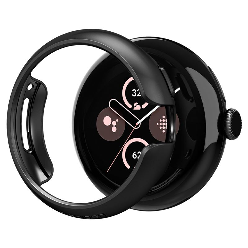 Mbrojtëse Spigen Thin Fit për Pixel Watch 3 (41mm), e zezë