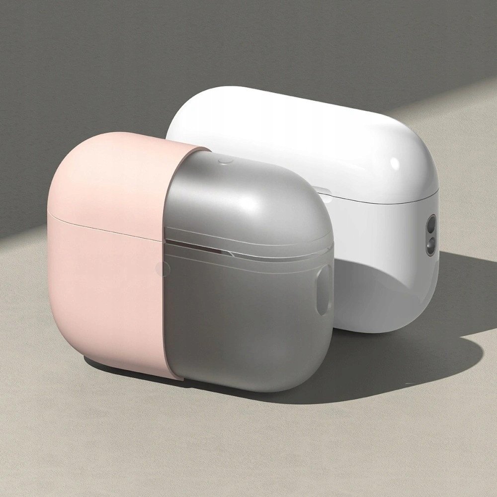 Mbulesë silikoni Ringke për Apple AirPods Pro 3, me kapak karikimi, rozë Pink Sand