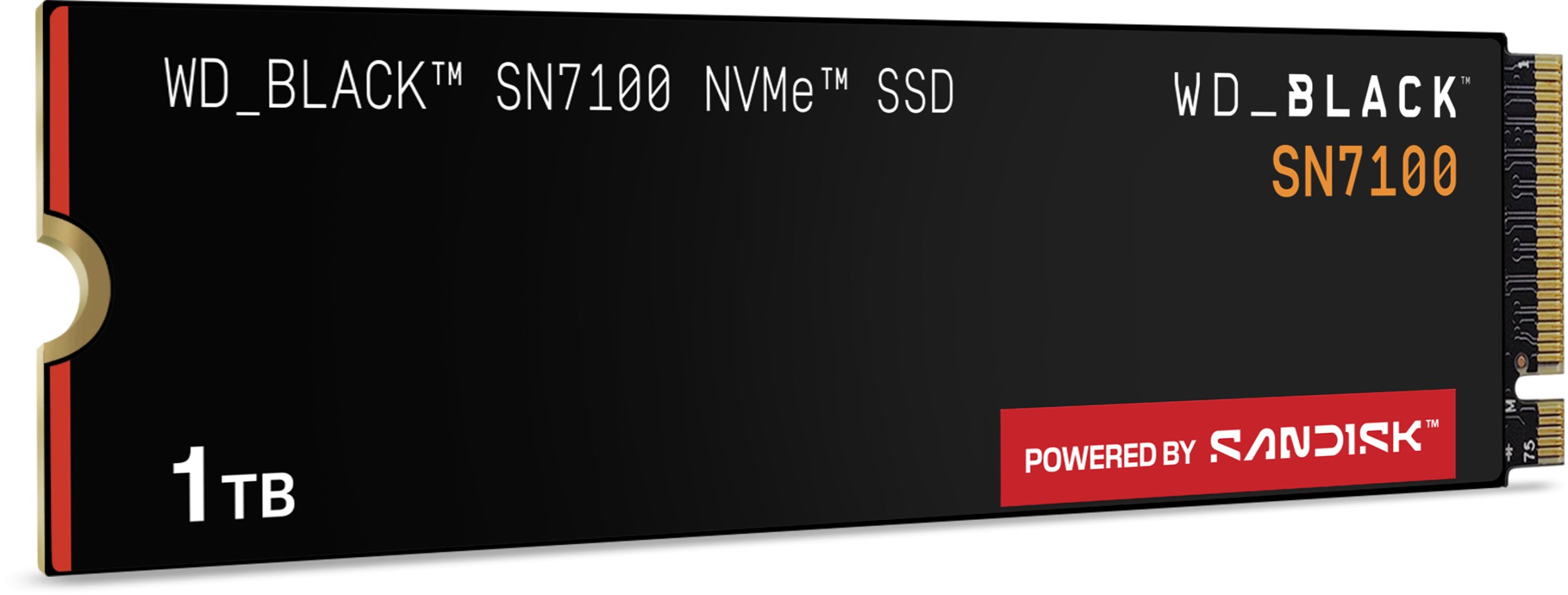 SSD i brendshëm SanDisk WD_BLACK SN7100 WDS100T4X0E, 1TB, M.2 2280 PCI Express 4.0 x4, i zi