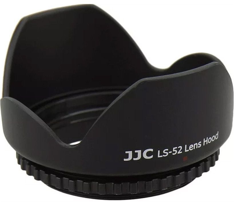 Parasole lente JJC LS-52, universale 52mm, për kamera SLR DSLR, e zezë