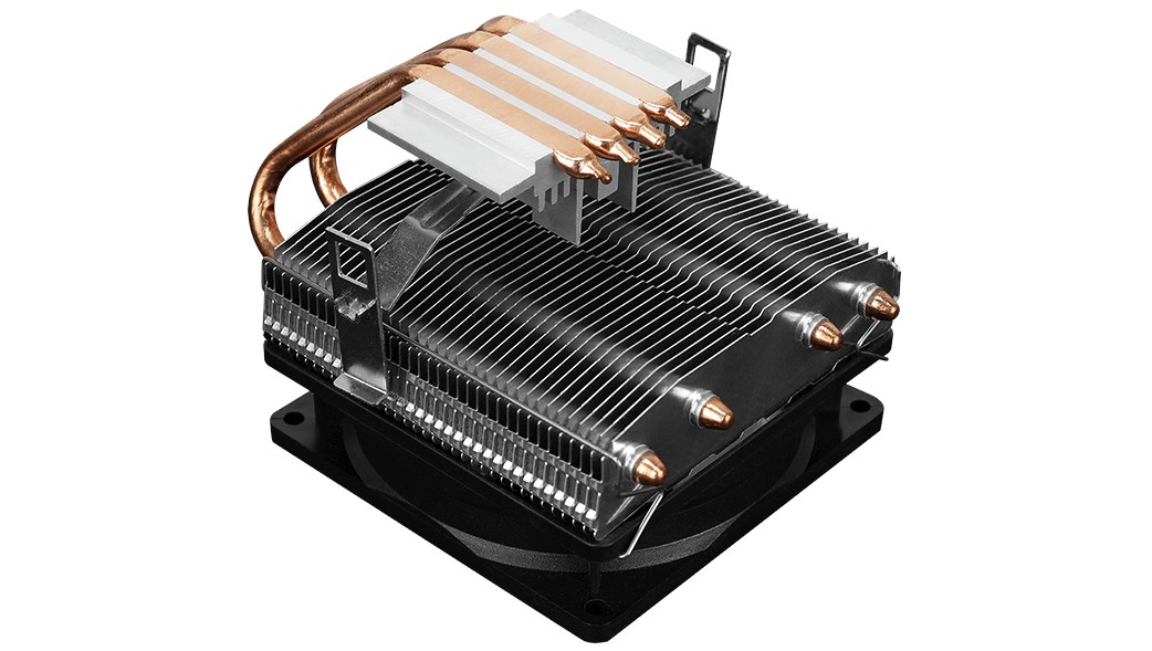 Ftohës procesori AeroCool Air Frost 4 RGB, 4 tuba termikë, 125W TDP, i zi