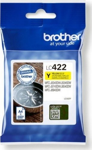 Ngjyrë për printer	Brother LC422Y, e verdhë