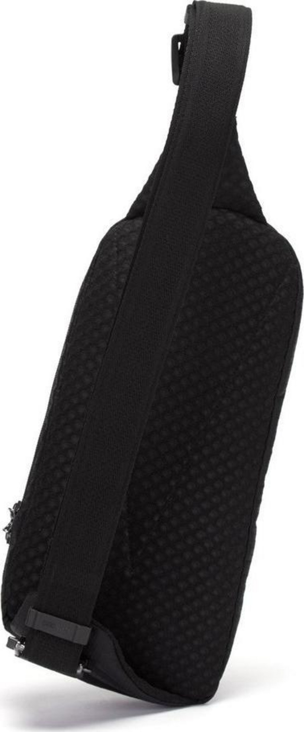 Çantë njëkrahëshe Pacsafe Vibe 150, anti vjedhje, najlon, e zezë